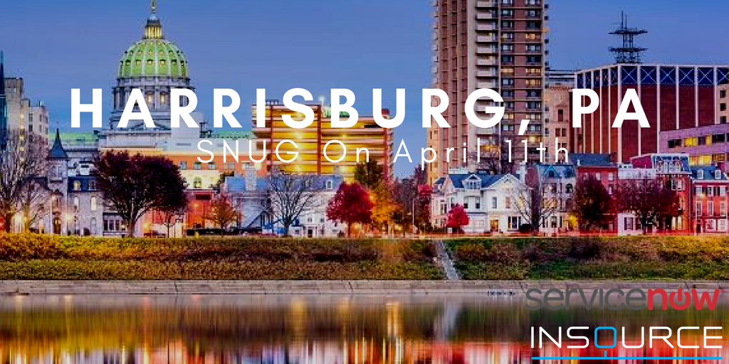 Harrisburg SNUG on 11 April sponsored by InSource, Inc.