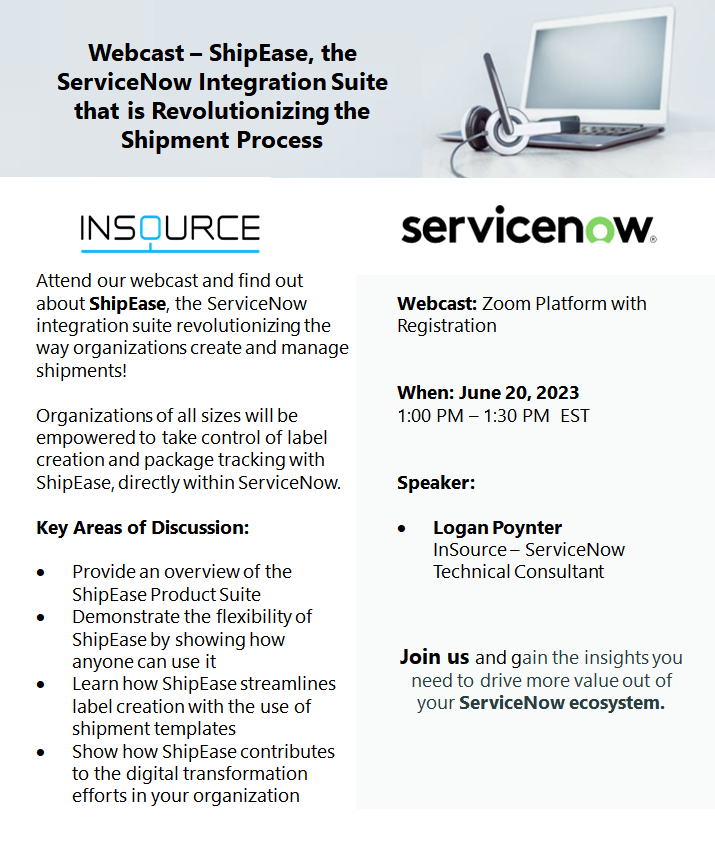 ShipEase, the ServiceNow Integration Suite that is Revolutionizing the Shipment Process